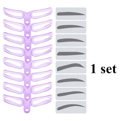 8pcs Eyebrow Painting Aid Makeup Tool